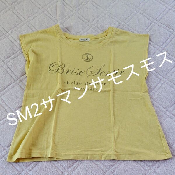 SM2★フレンチスリーブの淡い黄色カットソー★サマンサモスモス