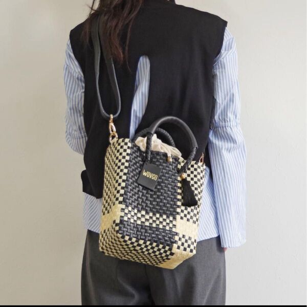 WOVEN ミニショルダートートバッグ 2wayバッグ