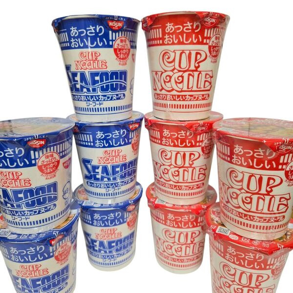 日清食品 カップヌードル 10個 しょうゆ味×5シーフード×5 カップ麺 カップラーメン あっさりおいしいカップヌードル