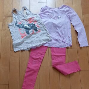子供服 女の子 トップス ズボン 3点セット