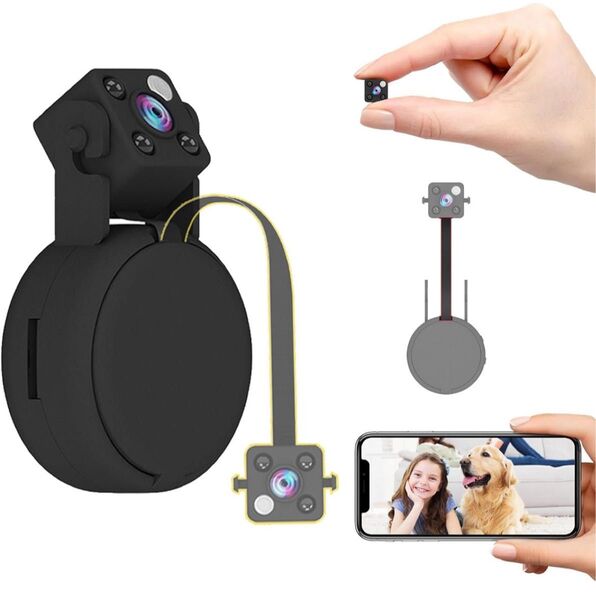 防犯カメラ 小型 見守り ペットカメラ WiFi スマホ連動 高画質 動体検知
