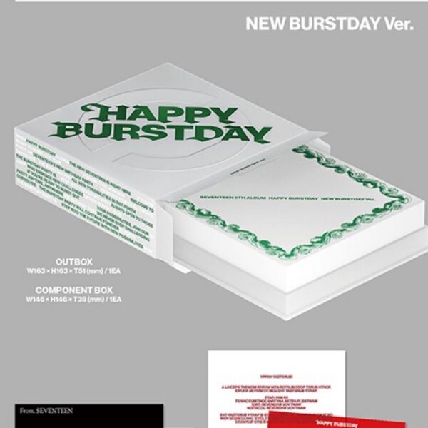 SEVENTEEN アルバム NEW BURSTDAY Ver. 開封済 1枚