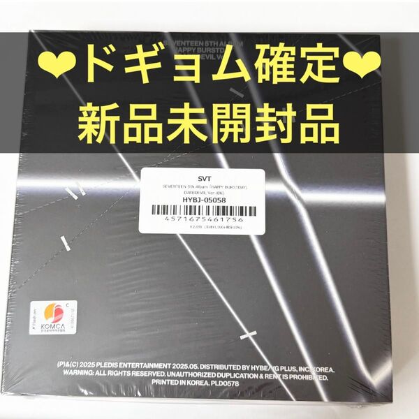 SEVENTEEN HAPPY BURSTDAY DAREDEVIL Ver. 新品未開封品 ドギョム トレカ バインダー