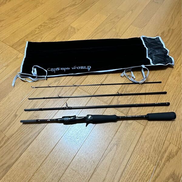 C704M 4ピース パックロッド バス釣り シーバス ルアー 船釣り ロッド