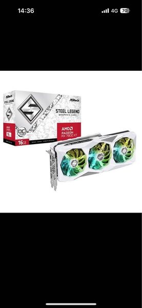 ASRock RX7800XT SL 16GO Radeon RX 7800XT Steel Legend 16G OC