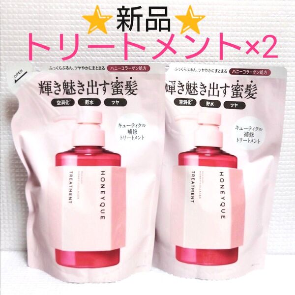 【2袋セット】新品未開封★ハニーク リッチグロス シャイニー トリートメント 400g×2