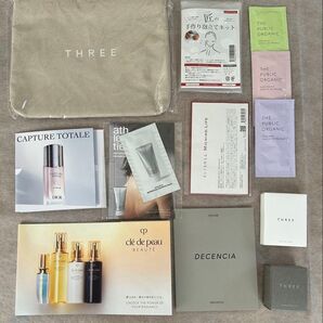 ディオール クレドポーボーテ THREE etc. サンプル ノベルティ等