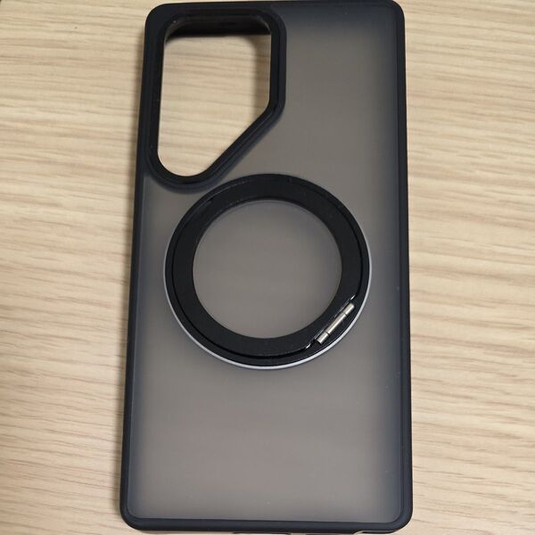 スマホケースリング付き Galaxy S25 Ultra 用 ケース Magsafe対応 360°回転スタンド Gunwon