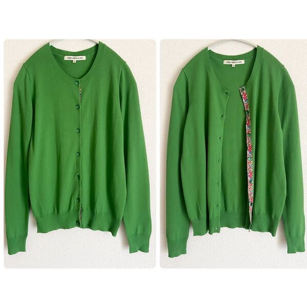 ユナイテッドアローズ UNITED ARROWS GREEN LABEL RELAXING リバティカーディガン グリーン