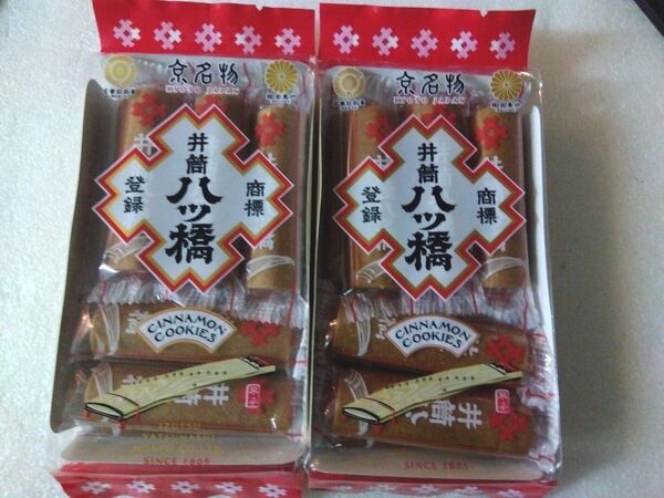 井筒 八ツ橋 焼せんべい 短冊 ■3枚が10=30枚 これが2袋 計60枚