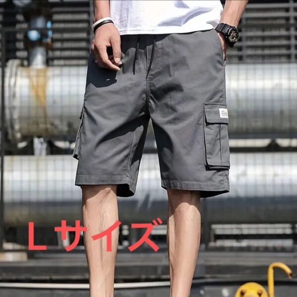 メンズ カーゴパンツ ハーフパンツ ハーフカーゴパンツ タウン レジャーリゾート アウトドア マルチポケット