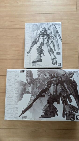 ガンダムベース限定 メカニカルクリア MG 1/100 サザビー Ver.Ka &νガンダム Ver.Ka 2点セット 新品未組立