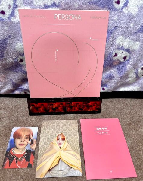 BTS MAP OF THE SOUL PERSONA ver.04 付属品 トレカ ポストカード ジミン フィルム NOTES