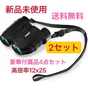 双眼鏡 12倍 ライブ・コンサートで使いたい双眼鏡の決定版 国内ほぼすべてのドーム・アリーナに対応 オペラグラス 望遠鏡 2セット