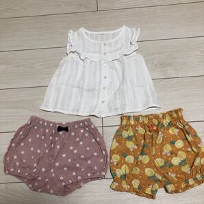 ベビー服 女の子 トップスとブルマ セット