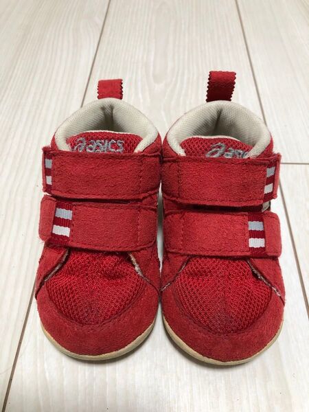 asics ベビーシューズ ファーストシューズ レッド