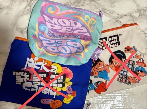 PEZ マチ付きポーチ パステルカラーアソート ガチャガチャ ポーチ
