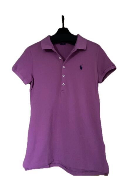 美品 POLO ラルフローレン ポロシャツ パープル レディース XS