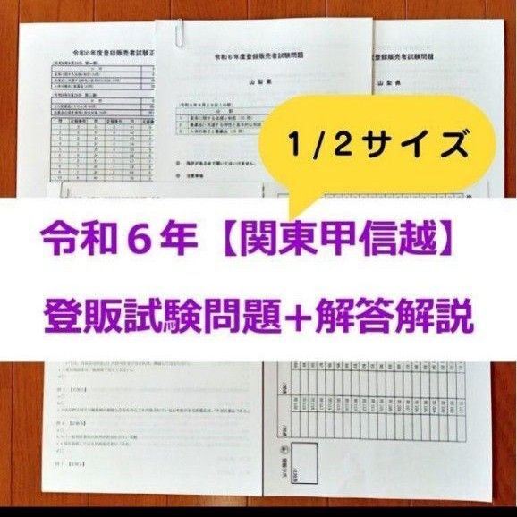 【縮小版】令和6年 北関東甲信越【登録販売者】過去問+解答解説 参考書
