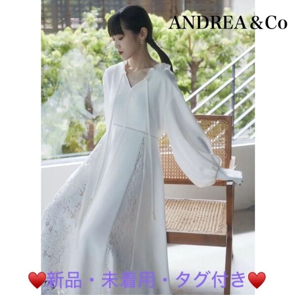 ANDREA&CO. 2RACES PEARL RIBBON DRESS