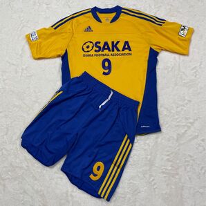 アディダス ユニフォーム サッカーウェア ゲームパンツ ゲームシャツ 大阪サッカー協会 上下セット XO adidas