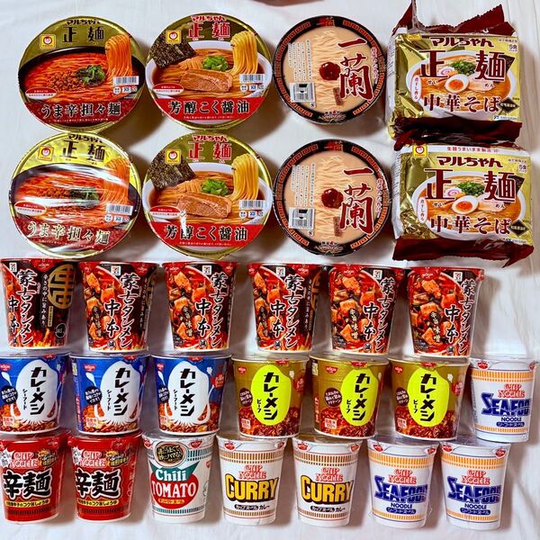 カップ麺まとめ売り マルちゃん生麺 一蘭 蒙古タンメン カップヌードル カレーメシ 即席麺 PayPay還元