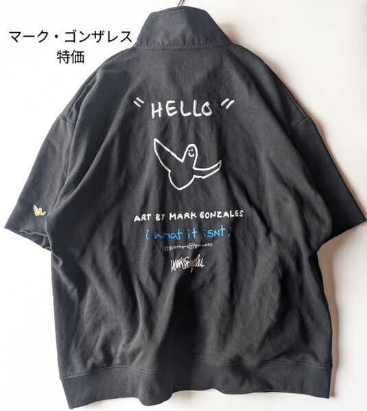 【特価】マークゴンザレス ハーフジップ スウェット M バックプリント