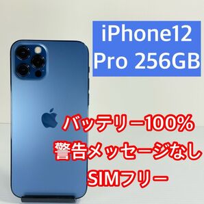 バッテリー新品100% iPhone12 Pro 256GB エラーメッセージなし 新品スマホケース/ガラスフィルム付き