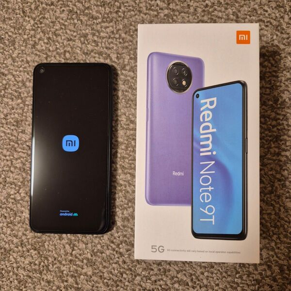 【美品】Redmi Note 9T 6.53インチ メモリー4GB ストレージ64GB ナイトフォールブラック ソフトバンク