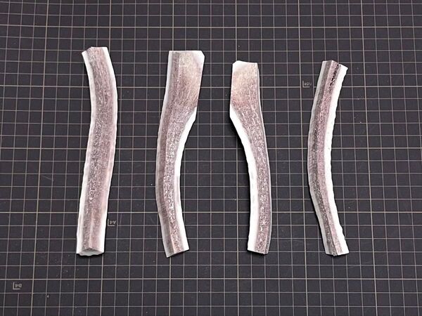 2025-033 四つ割4本(16cm)☆蝦夷鹿☆鹿角☆鹿ノ角☆鹿の角☆シカ☆エゾシカ☆犬のおもちゃ