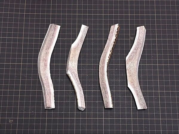 2025-035 四つ割4本(16cm)☆蝦夷鹿☆鹿角☆鹿ノ角☆鹿の角☆シカ☆エゾシカ☆犬のおもちゃ