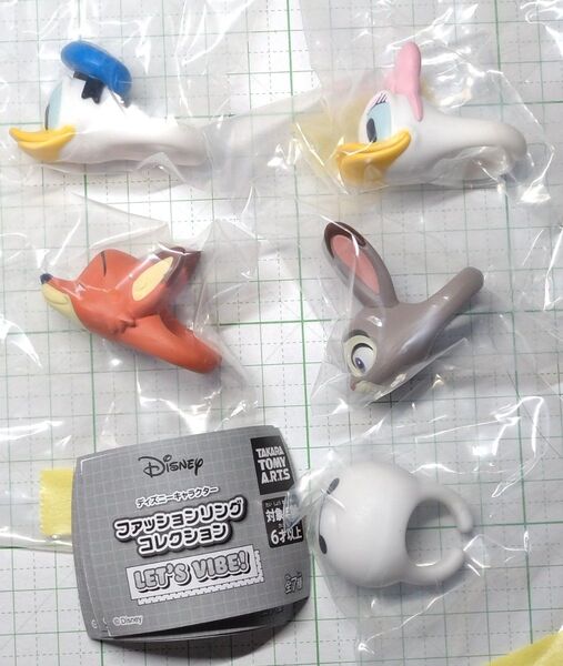 ディズニーキャラクター ファッションリング LET’S VIBE! 5種