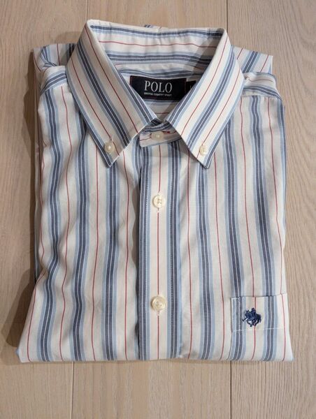 POLO 少々難あり メンズシャツ 半袖 Lサイズ トップス カジュアル ポロ
