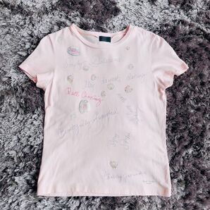 ポールスミス Paul Smith Tシャツ 半袖 カフェ ケーキ ピンク Mサイズ