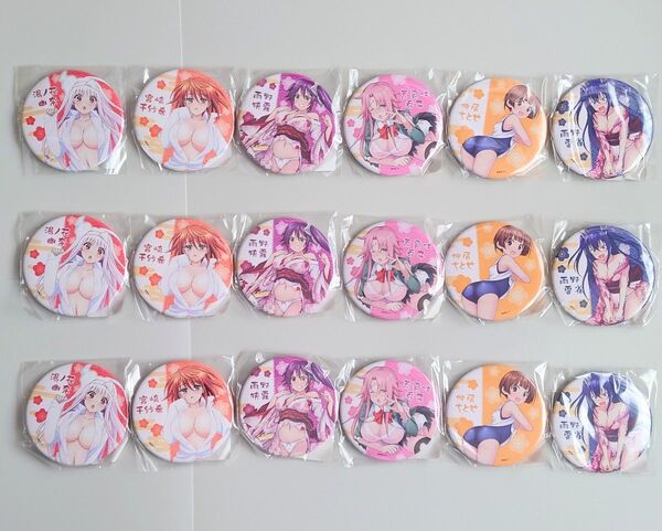 DMMスクラッチ ゆらぎ荘の幽奈さん D賞 スタンド付きBIG缶バッジ 全6種 3セット