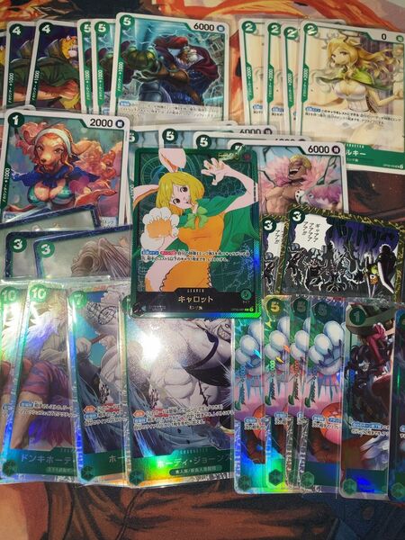 ワンピースカードゲーム 緑キャロット デッキパーツ リーダーパラレル