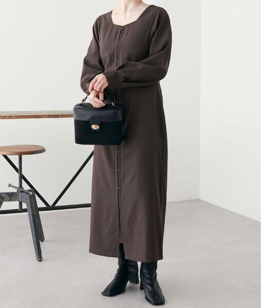 ワンピース ロングワンピース タイトワンピース スクエアブラウス ブラウス ロングスカート ナチュラルクチュール ナイスクラップ