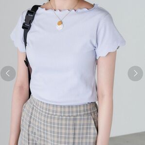 半袖 Tシャツ 半袖トップス ブルー 新品 新品未開封 メロウ メロウトップス 半袖カットソー 半袖ブラウス
