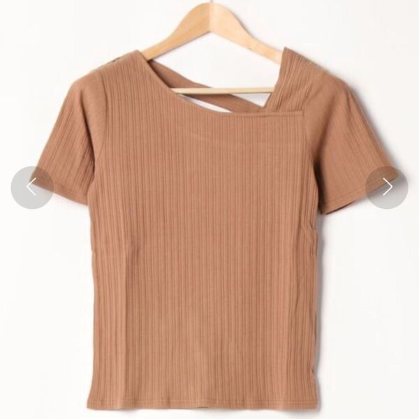半袖 Tシャツ 半袖トップス 新品 新品未開封 半袖カットソー スクエアカットソー ワンショル オフショル オフショルダー 上品