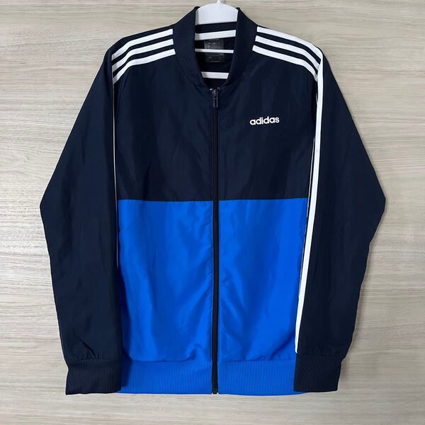 adidas ウィンドブレーカー ネイビー/ブルー 160cm
