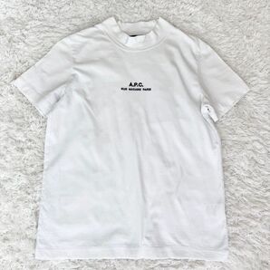 【美品】A.P.C ハイネックTシャツ ロゴT Sサイズ