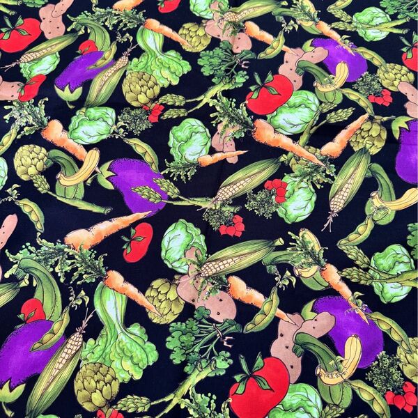 ロラライハリス生地 『Veggie Jungle』110×45cm