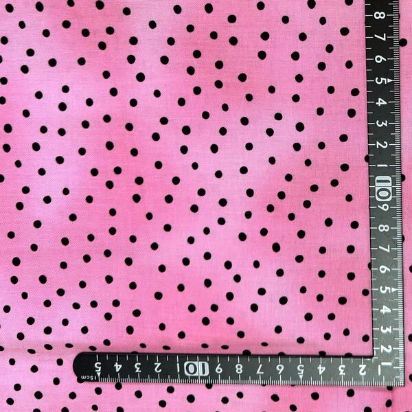 ロラライハリス生地 レア 廃盤希少 Dinky Dots ピンク110×45cm