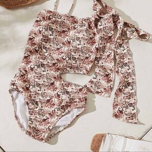 タグ付き ビキニ ワンショルダー チコ カットアウト モノキニ 韓国トレンド オフショルダー レディース 水着 Chico