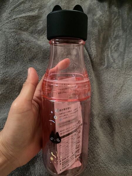 サニーボトル ピンク 503ml スタバ スターバックス 猫 黒猫 タンブラー Starbucks クリア