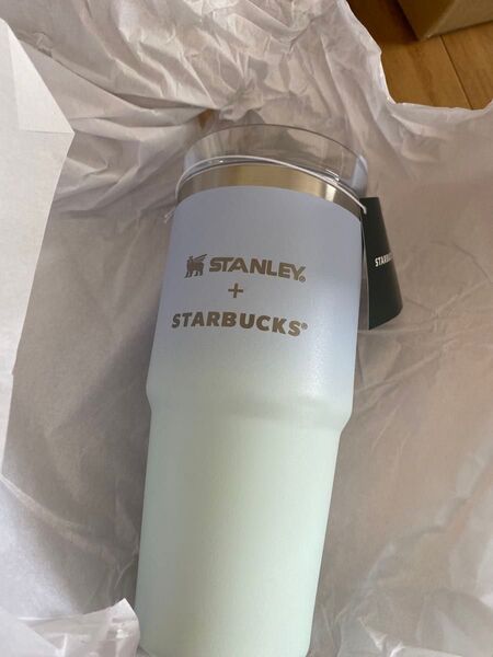 ステンレスタンブラー スタンレー STANLEYグラデーション414ml スタバ ブルー
