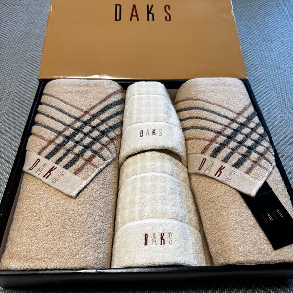 DAKS ダックス 高級 バスタオル フェイスタオル 4点セット 西川 今治産