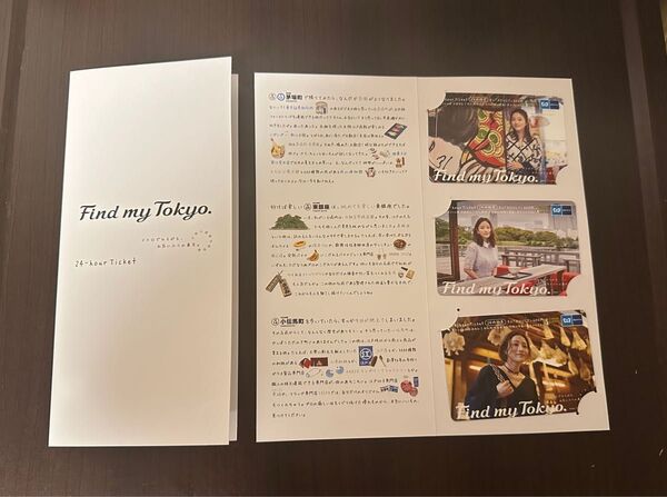【USED 石原さとみさんオリジナル24時間券【第2弾】3種類 Find my Tokyo. 茅場町 東銀座 小伝馬町】