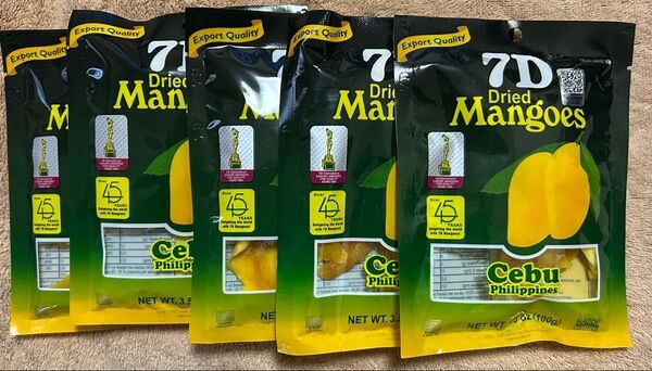 マンゴー100g×5 500gドライフルーツ7D フィリピン cebu 食物繊維 フルーツ 東南アジア ビタミン エイジング