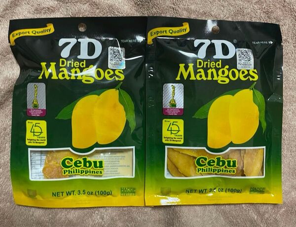 ドライマンゴー100g×2 200g 7D cebu フィリピン エイジング ドライフルーツ ビタミン 食物繊維 東南アジア